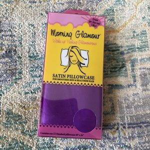 Morning Glamour satin pillowcase in purple